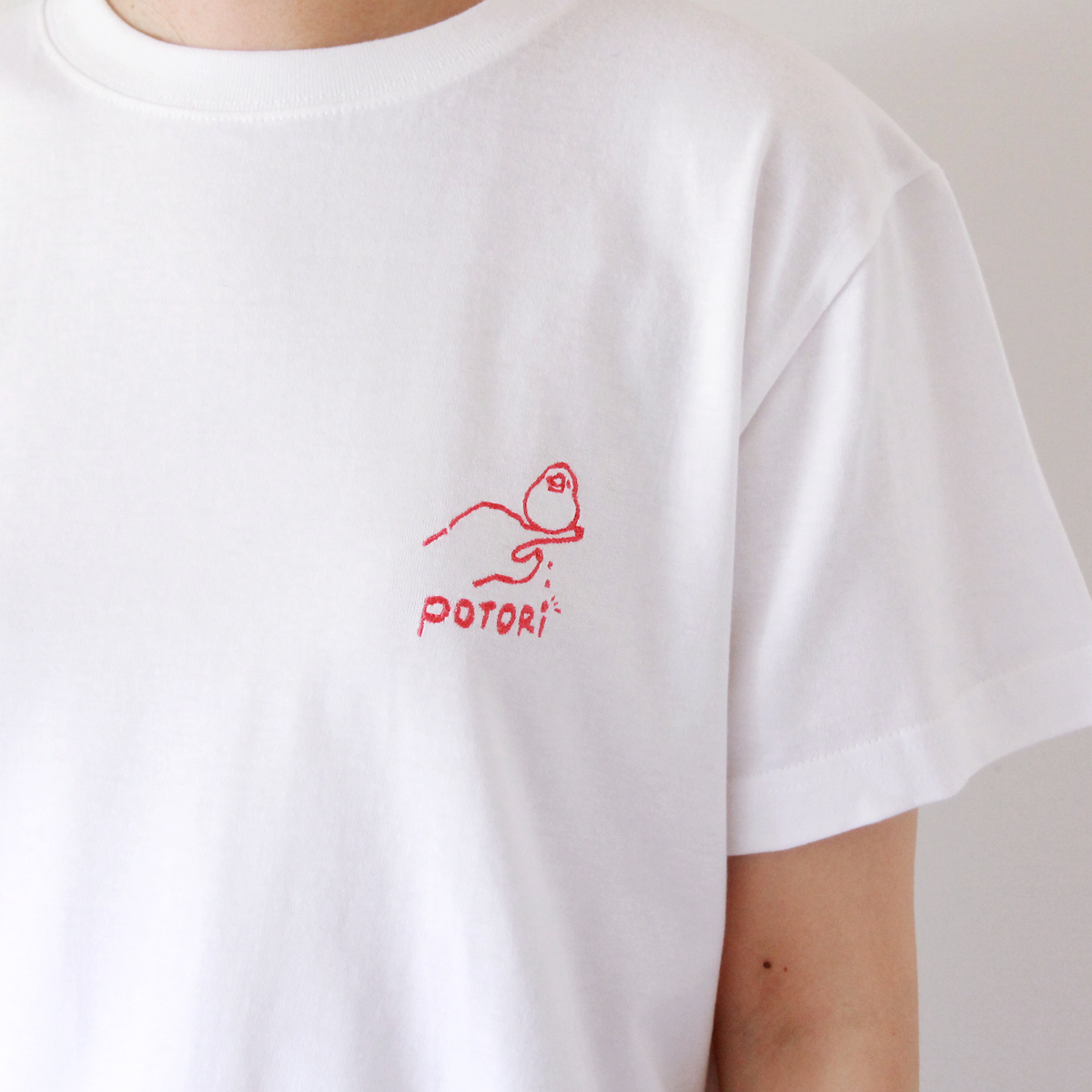 文鳥ポトリTシャツ ピンク
